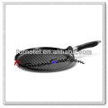 S119 Dia 300mm Flat Grooved Round Non-stick Grill Pan